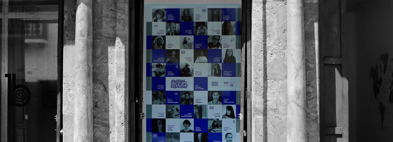 Bienal del Bioceno. Cambiar el verde por azul